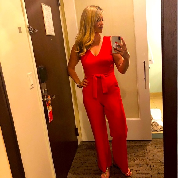 Vince Camuto Red Jumpsuit 